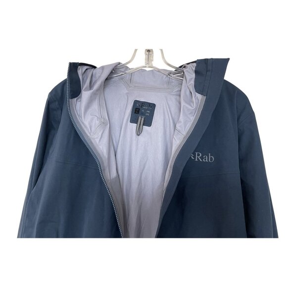 RAB KINETIC 2.0 WATERPROOF JACKET Mens Size XL Hooded Zip Pockets Coat - Picture 5 of 14